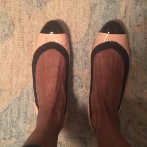 Chanel pink ballet flats